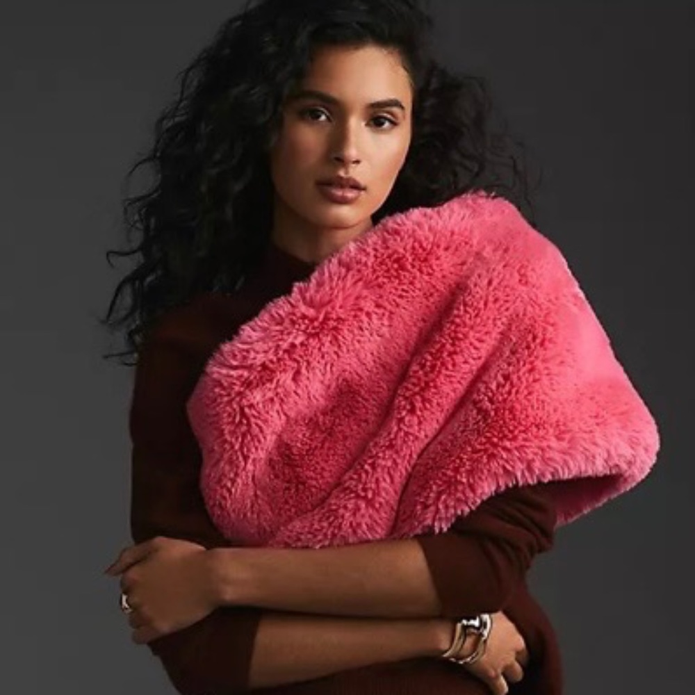 Anthropologie Faux Fur Stole